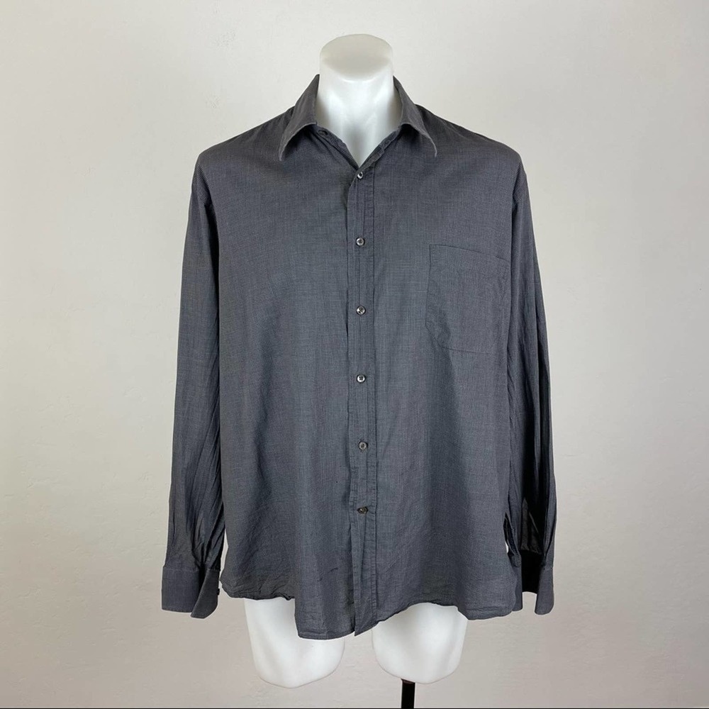 Canali Grid Design Shirt